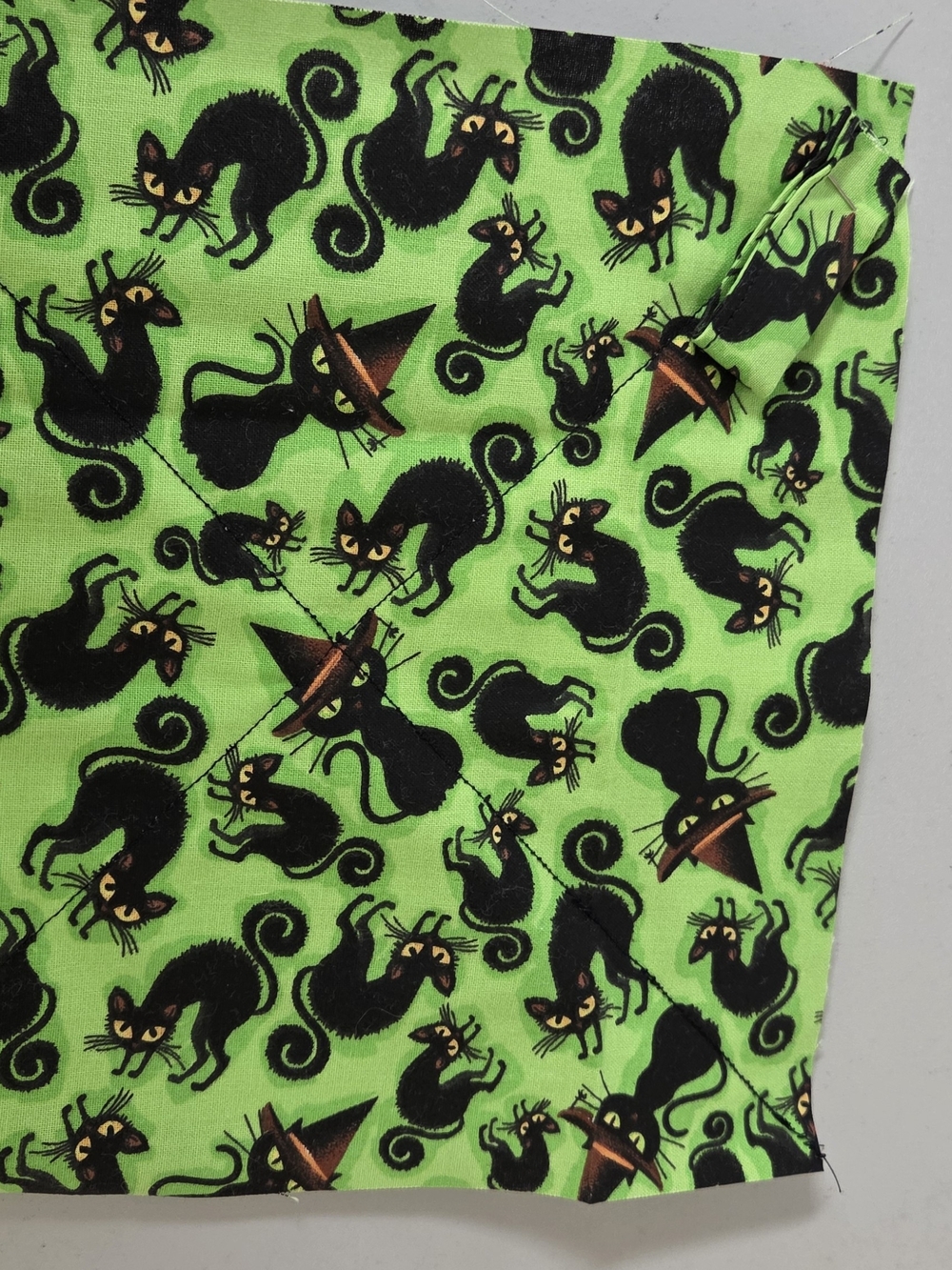Homemade 8inch Potholder For Halloween The Back Is Black